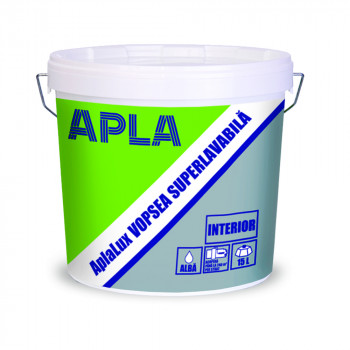 APLA LUX VOPSEA SUPERLAVABILA INTERIOR ALB 15L